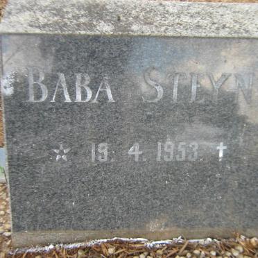 STEYN Baba 1953-1953