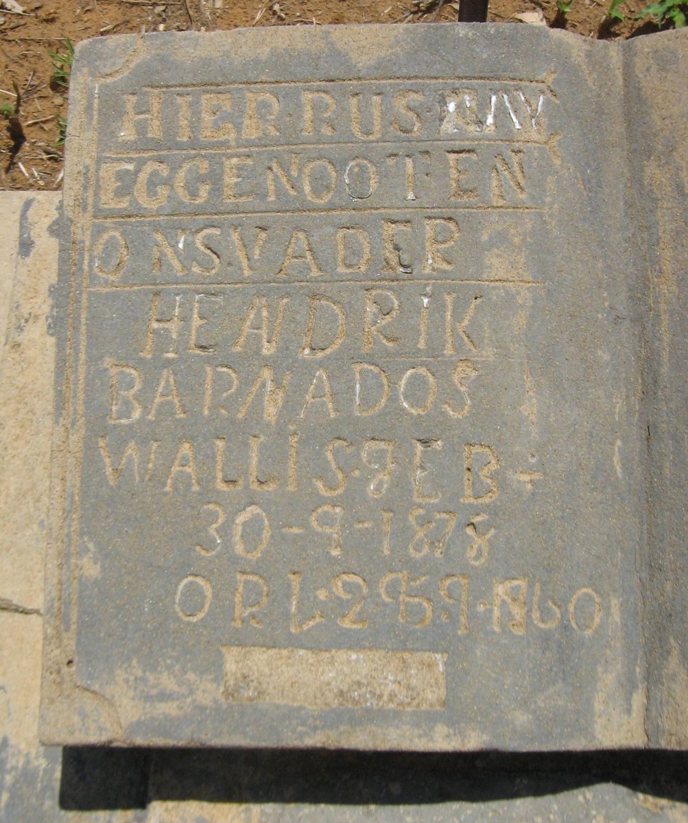 WALLIS Hendrik Barnados 1878-1960