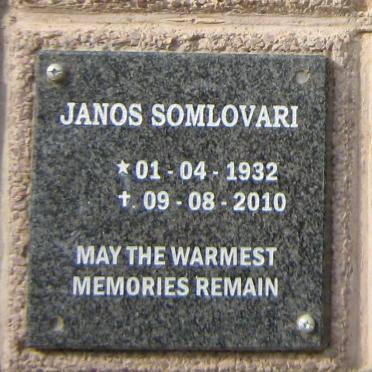 SOMLOVARI Janos 1932-2010
