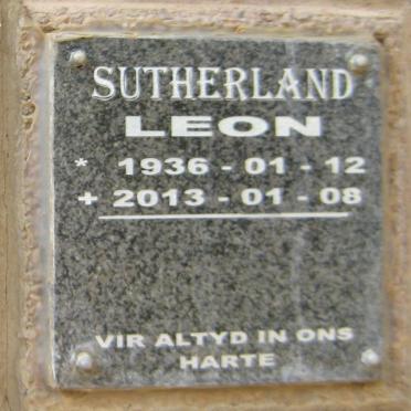 SUTHERLAND Leon 1936-2013