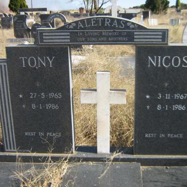 ALETRAS Tony 1965-1986 :: ALETRAS Nicos 1967-1986