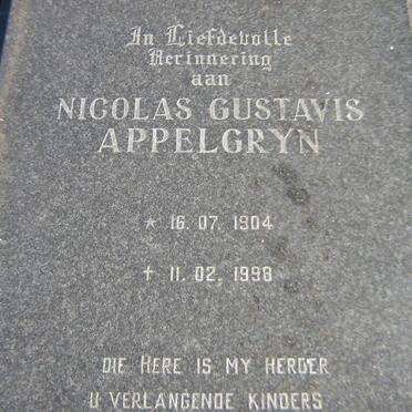 APPELGRYN Nicolas Gustavis 1904-1998