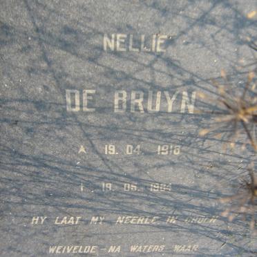 BRUYN Nellie, de 1918-1984