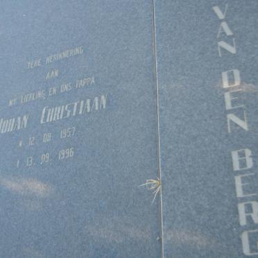 BERG Johan Christiaan, van den 1957-1996