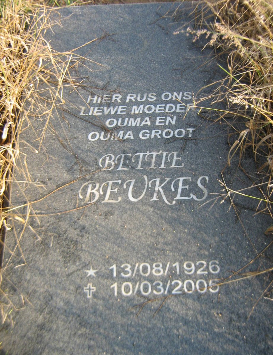 BEUKES Bettie 1926-2005