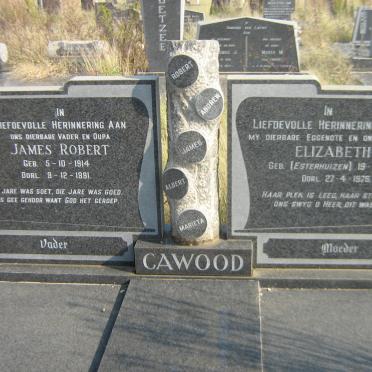 CAWOOD James Robert 1914-1991 &amp; Elizabeth ESTERHUIZEN 1925-1976