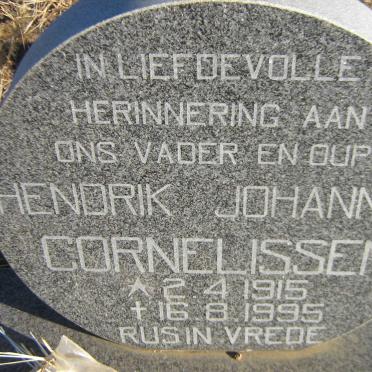 CORNELISSEN Hendrik Johannes 1915-1995