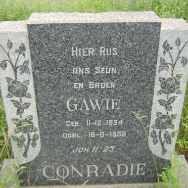 CONRADIE Gawie 1934-1958