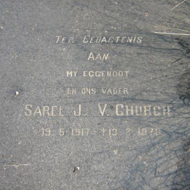 CHURCH Sarel J.V. 1917-1978