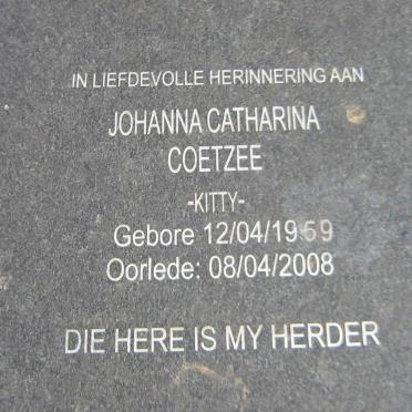 COETZEE Johanna Catharina 1959-2008