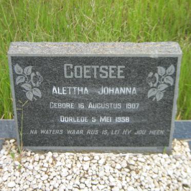 COETSEE Alettha Johanna 1907-1958
