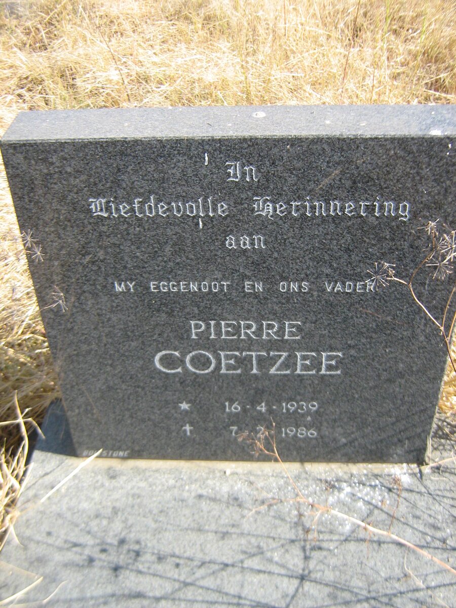 COETZEE Pierre 1939-1986