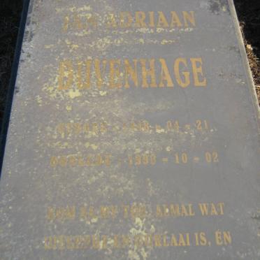 DUVENHAGE Jan Adriaan 1948-1998