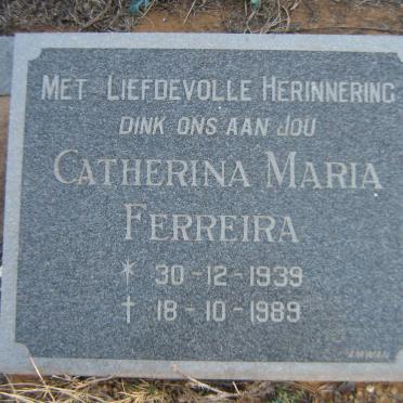 FERREIRA Catherina Maria 1939-1989