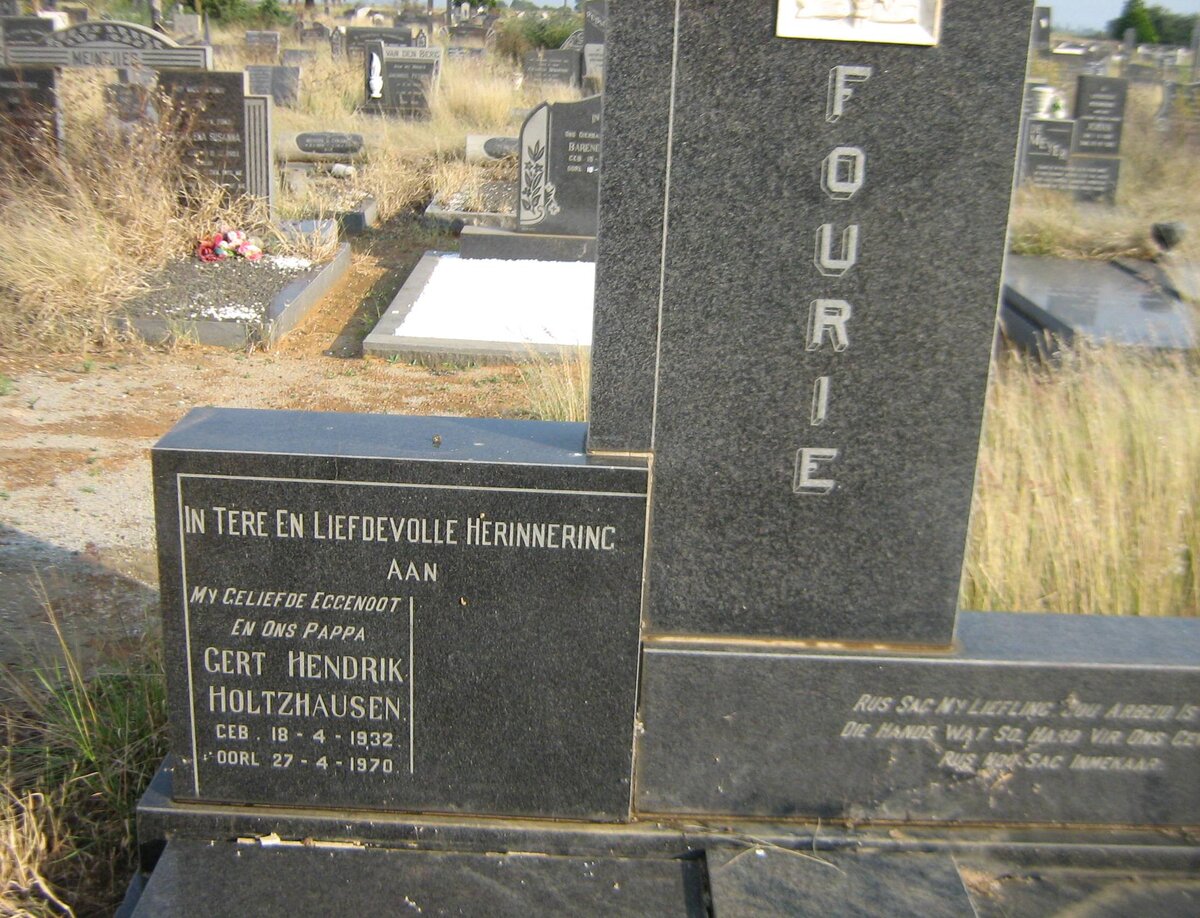 FOURIE Gert Hendrik Holtzhausen 1932-1970