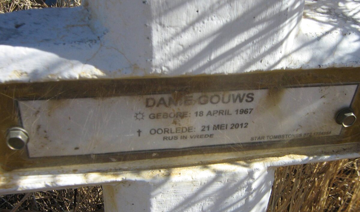 GOUWS Danie 1967-2012