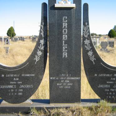 GROBLER Johannes Jacobus 1926-1982 &amp; Jacoba Jacomina PRETORIUS 1927-2001