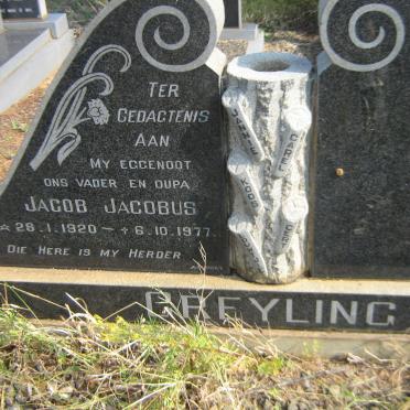 GREYLING Jacob Jacobus 1920-1977