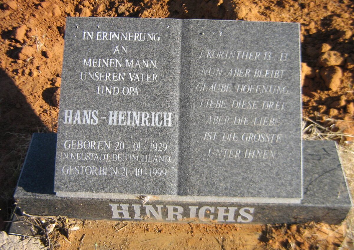 HINRICHS Hans-Heinrich 1929-1999