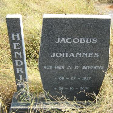 HENDRIKS Jacobus Johannes 1927-2000