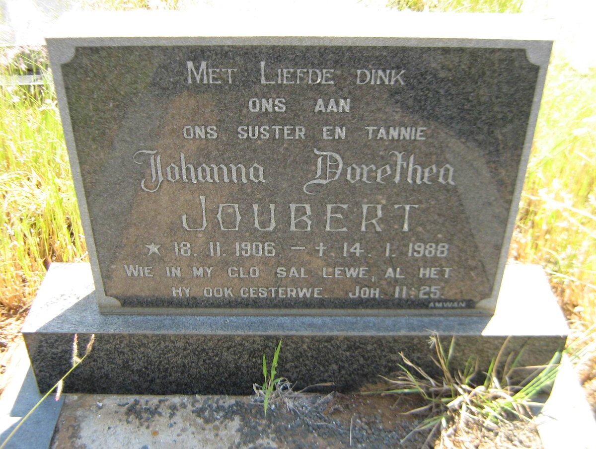 JOUBERT Johanna Dorethea 1906-1988
