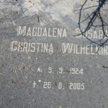 JAARSVELD Samuel Jacobus, van 1925-2008 &amp; Magdalena Susara Christina Wilhelmina 1924-2005