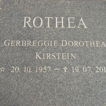 KIRSTEIN Gerbreggie Dorothea 1957-2011