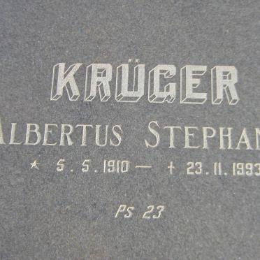 KRUGER Albertus Stephanus 1910-1993