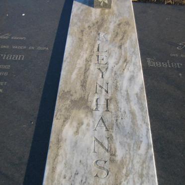 KLEYNHANS Jan Adriaan 1912-1988 &amp; Hester Johanna Maria VAN WYK 1912-1990