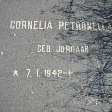 KRUGER Hendrik Tjaart 1941-1984 &amp; Cornelia Petronella JORDAAN 1942-