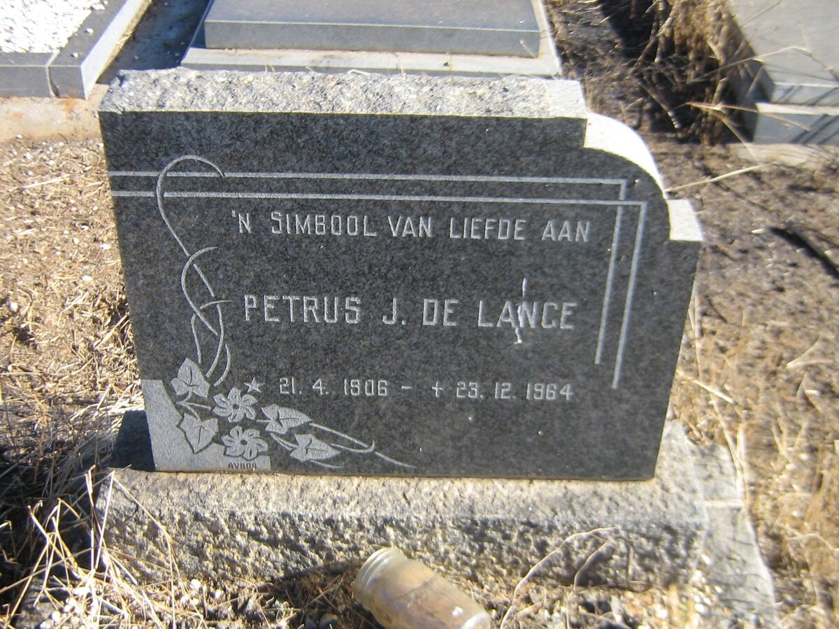 LANGE Petrus J., de 1906-1964