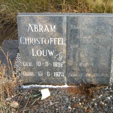 LOUW Abram Christoffel 1892-1973
