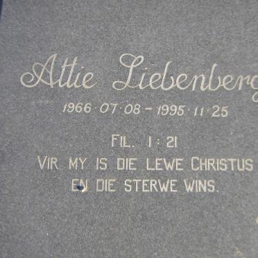 LIEBENBERG Attie 1966-1995