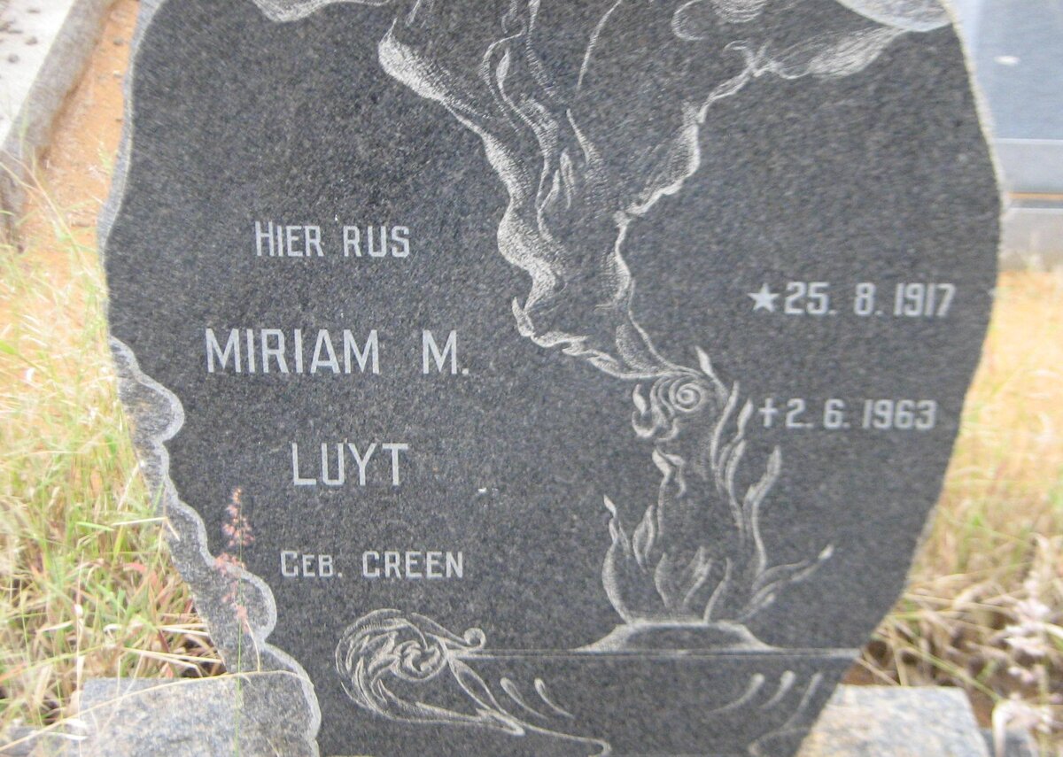 LUYT Miriam M. nee GREEN 1917-1963
