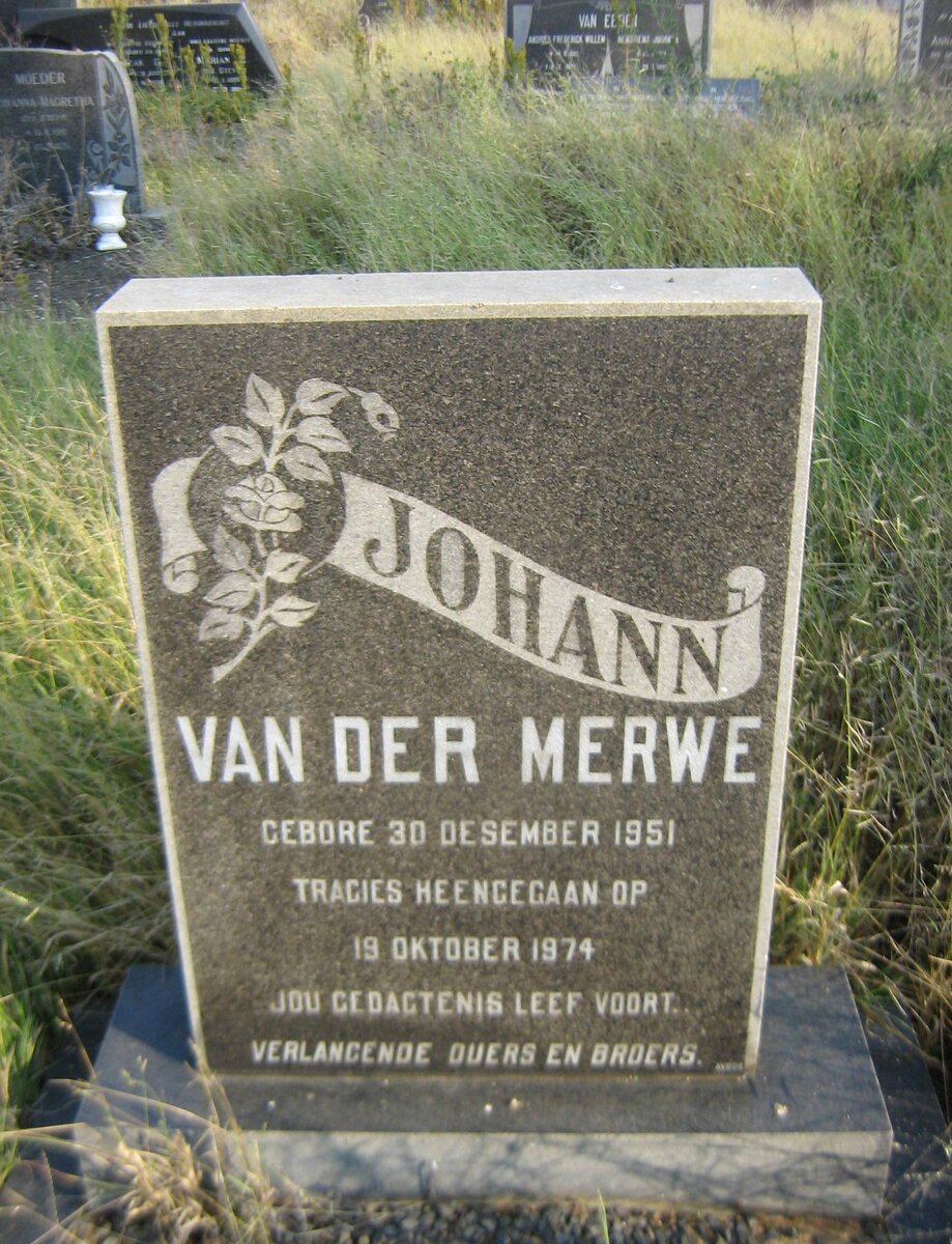 MERWE Johann, van der 1951-1974