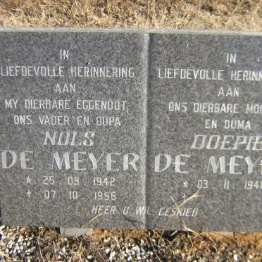 MEYER Nols, de 1942-1996 &amp; Doepie 1941-