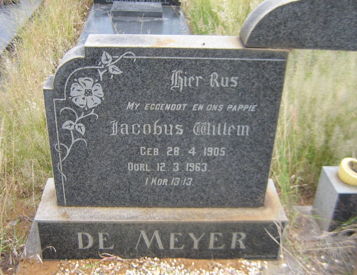 MEYER Jacobus Willem, de 1905-1963