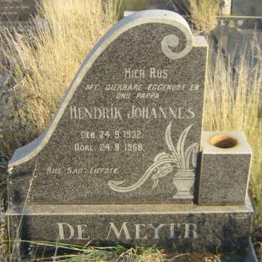 MEYER Hendrik Johannes, de 1932-1968