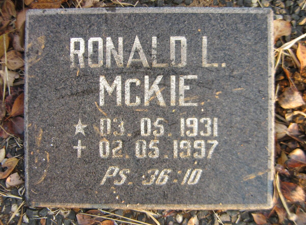 McKIE Ronald L. 1931-1997