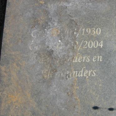 M? Jacob Johannes Hendrik 1930-2004