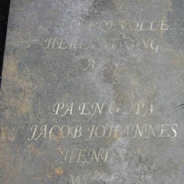 M? Jacob Johannes Hendrik 1930-2004