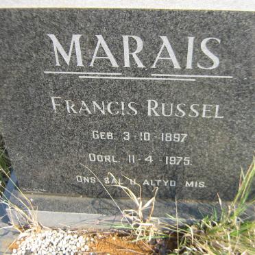 MARAIS Francis Russel 1897-1975
