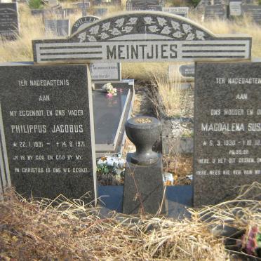 MEINTJIES Philippus Jacobus 1931-1971 &amp; Magdalena Susanna 1930-2003