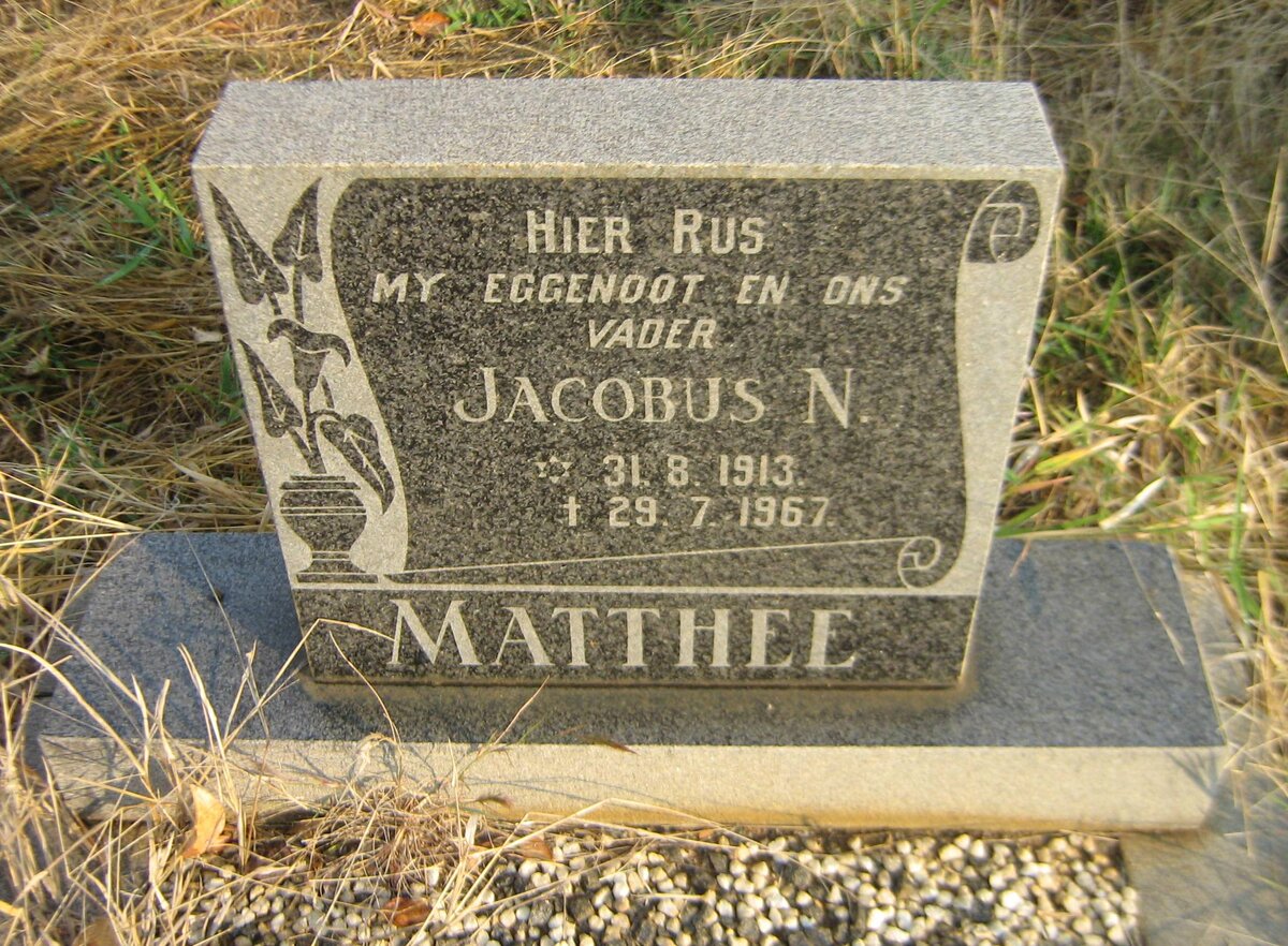 MATTHEE Jacobus N. 1913-1967