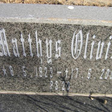 OLIVIER Matthys 1923-2000