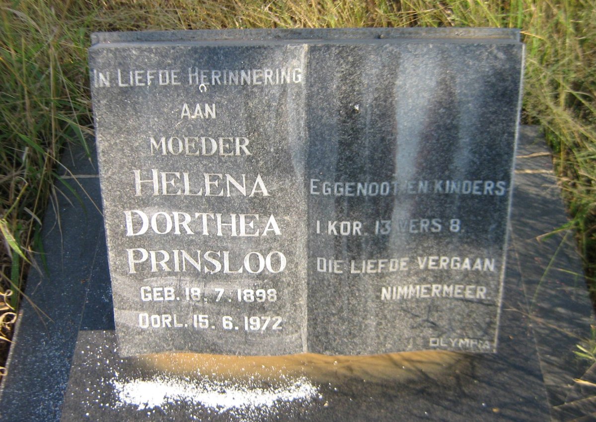 PRINSLOO Helena Dorthea 1898-1972