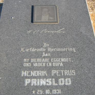 PRINSLOO Hendrik Petrus 1931-1998
