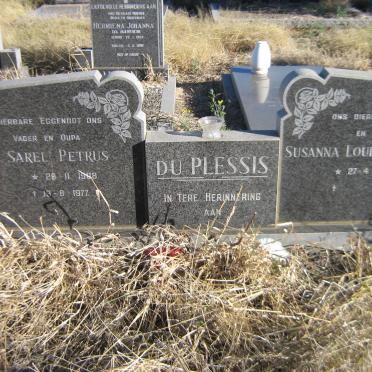 PLESSIS Sarel Petrus, du 1908-1977 &amp; Susanna Louisa Lourina 1917-