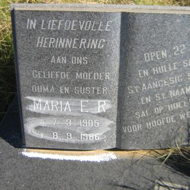 RAUTENBACH Maria E.R. 1905-1986