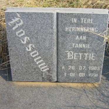 ROSSOUW Bettie 1905-1991